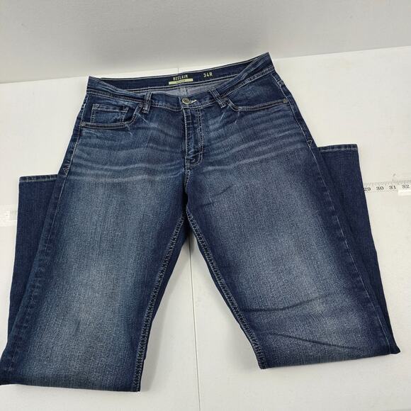 Reclaim relaxed fit jeans 34r blue 34x33 denim mens 5357 - Picture 1 of 11